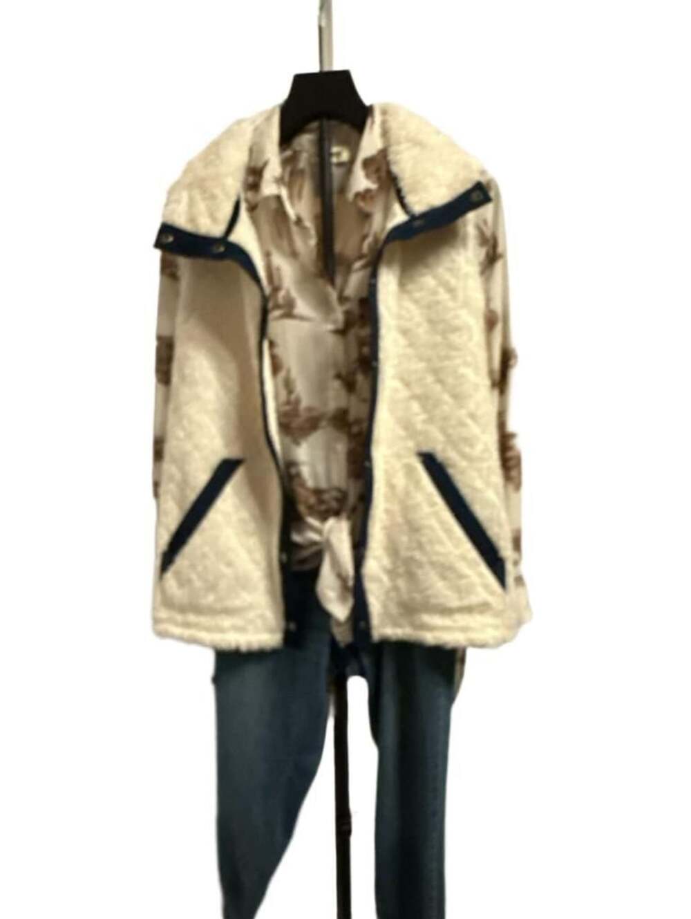 Marmot Sherpa Vest Size L White Fleece Quilted Outdoor button up
